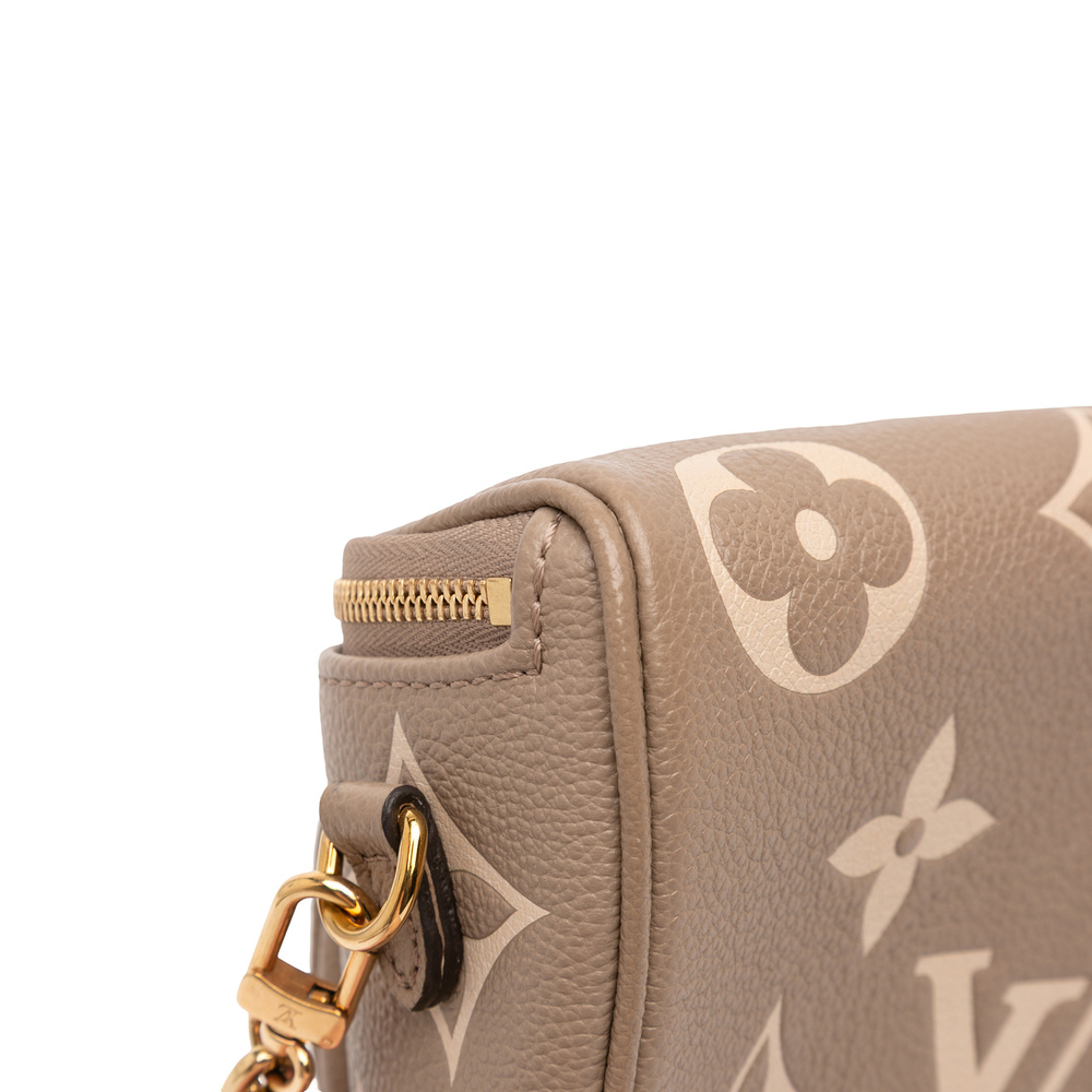 Pre-Loved Louis Vuitton Bicolor Monogram Empreinte Giant Mini Bumbag - Picture 6 of 11